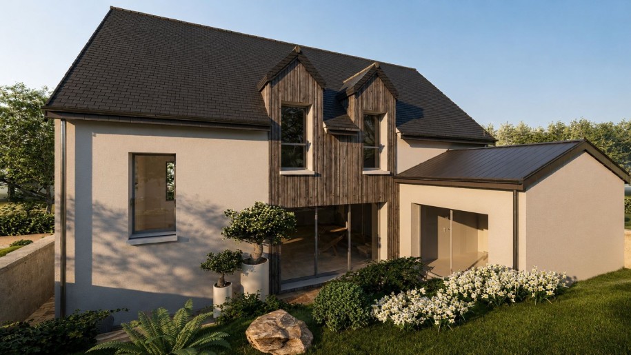 Terrain + Maison neuve de 160&nbsp;m² à Lancieux