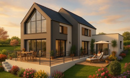 Terrain + Maison neuve de 200&nbsp;m² à Plancoët