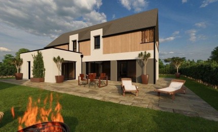 Terrain + Maison neuve de 170&nbsp;m² à Quévert