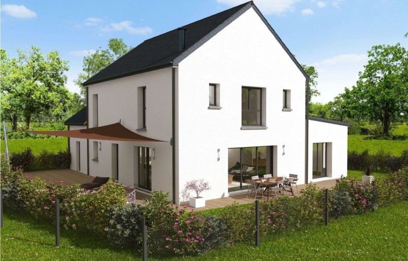 Terrain + Maison neuve de 160&nbsp;m² à Saint-Judoce