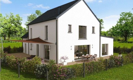 Terrain + Maison neuve de 160&nbsp;m² à Saint-Judoce