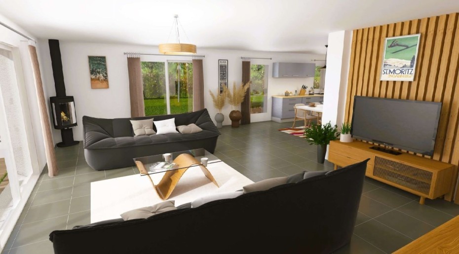 Terrain + Maison neuve de 160&nbsp;m² à Saint-Judoce