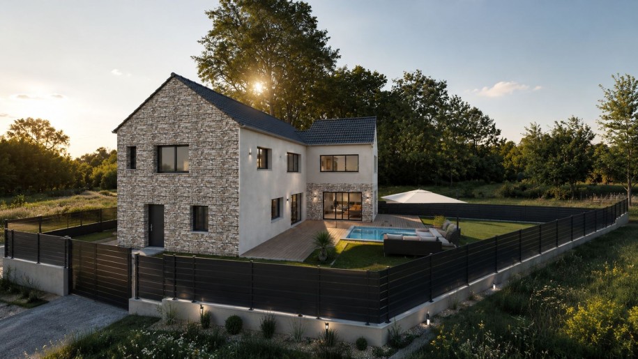 Terrain + Maison neuve de 200&nbsp;m² à Saint-Malo