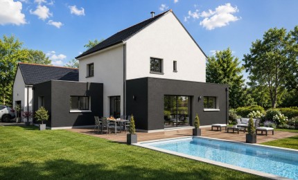 Terrain + Maison neuve de 149&nbsp;m² à Meillac