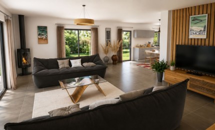 Terrain + Maison neuve de 160&nbsp;m² à Saint-Judoce
