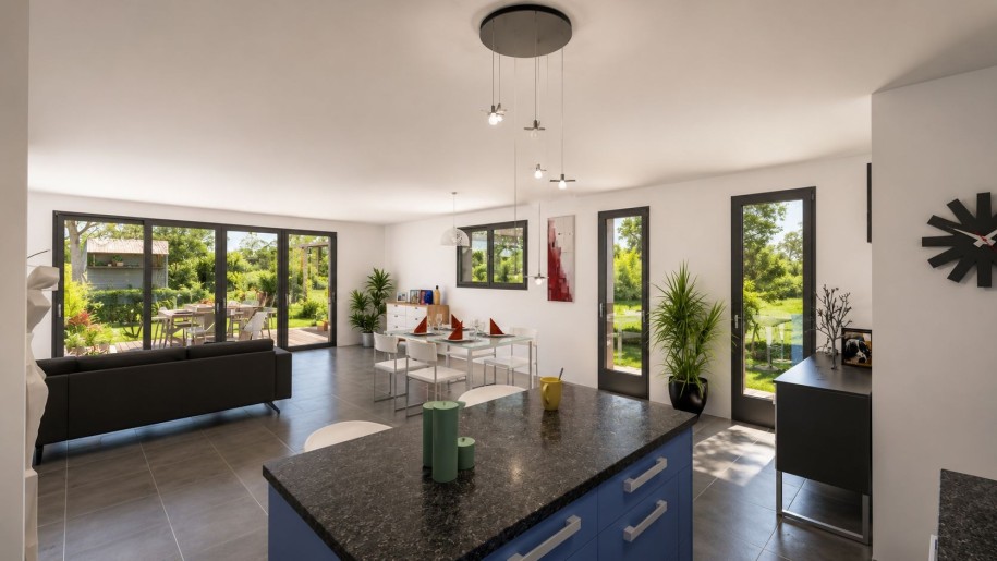 Terrain + Maison neuve de 130&nbsp;m² à La Gouesnière