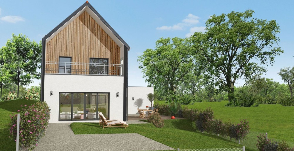 Terrain + Maison neuve de 117&nbsp;m² à Miniac-Morvan