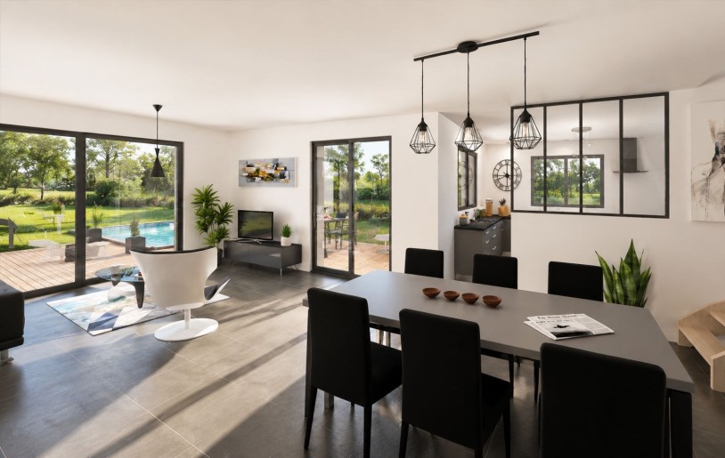 Terrain + Maison neuve de 149&nbsp;m² à Combourg