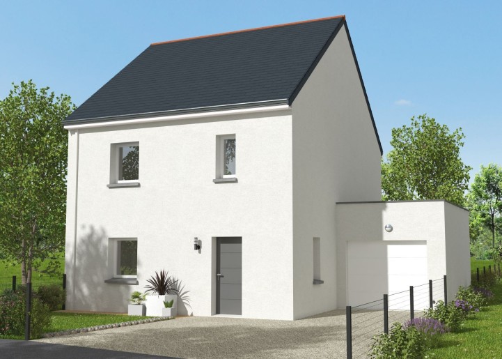 Terrain + Maison neuve de 110&nbsp;m² à Plesder