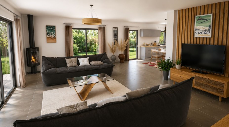 Terrain + Maison neuve de 160&nbsp;m² à Saint-Judoce