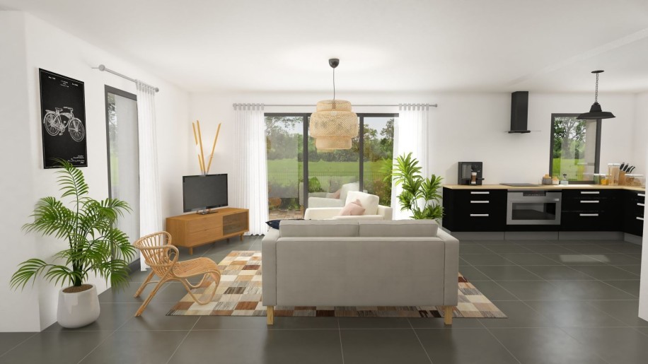 Terrain + Maison neuve de 135&nbsp;m² à Le Tronchet