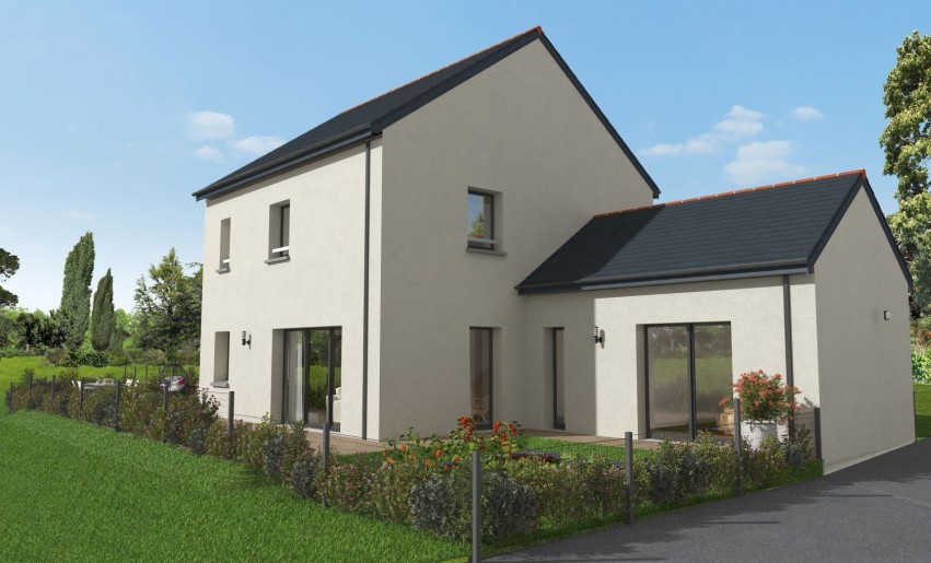 Terrain + Maison neuve de 135&nbsp;m² à Le Tronchet