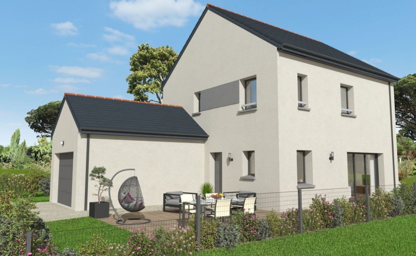 Terrain + Maison neuve de 135&nbsp;m² à Le Tronchet