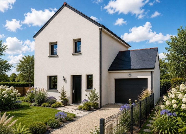 Terrain + Maison neuve de 85&nbsp;m² à Saint-Lunaire