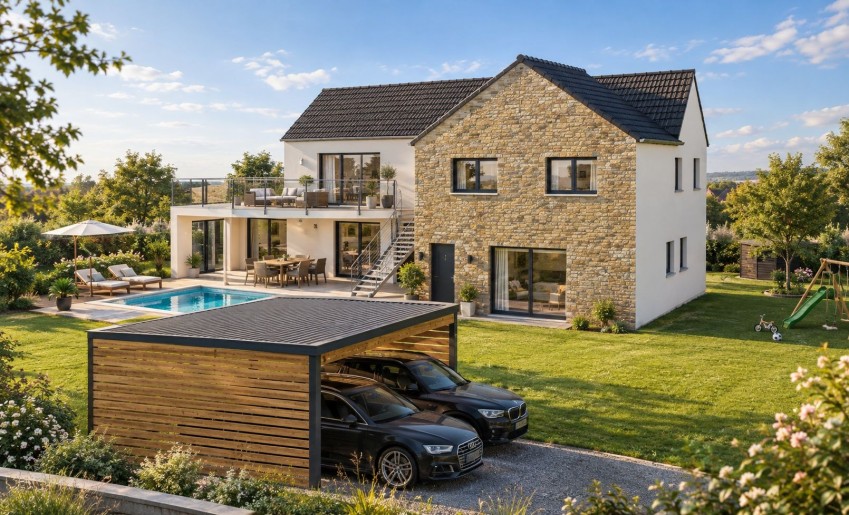 Terrain + Maison neuve de 200&nbsp;m² à Saint-Malo