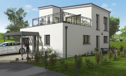 Terrain + Maison neuve de 107 m² à Plerguer