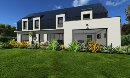 Terrain + Maison neuve de 150 m² à Baguer-Morvan