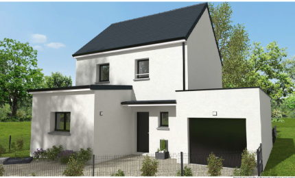 Terrain + Maison neuve de 93 m² à Longaulnay