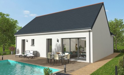 Terrain + Maison neuve de 82 m² à Taden