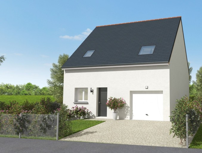 Terrain + Maison neuve de 93 m² à Cherrueix