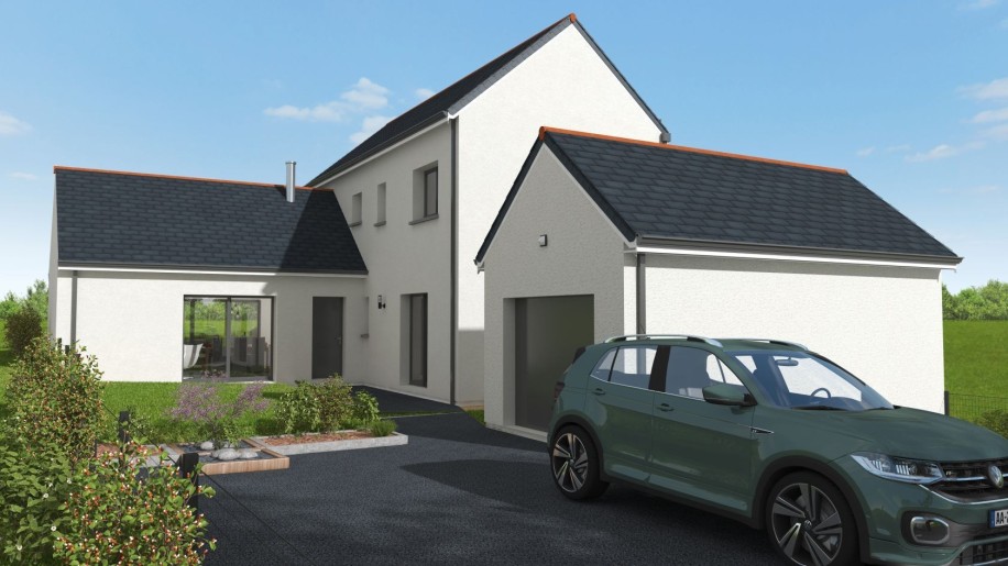 Terrain + Maison neuve de 131 m² à Langrolay-sur-Rance