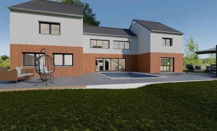 Terrain + Maison neuve de 250 m² à Dinard