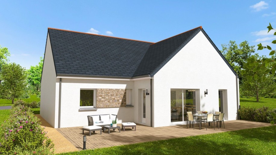 Terrain + Maison neuve de 90 m² à Saint-Jouan-des-Guérets