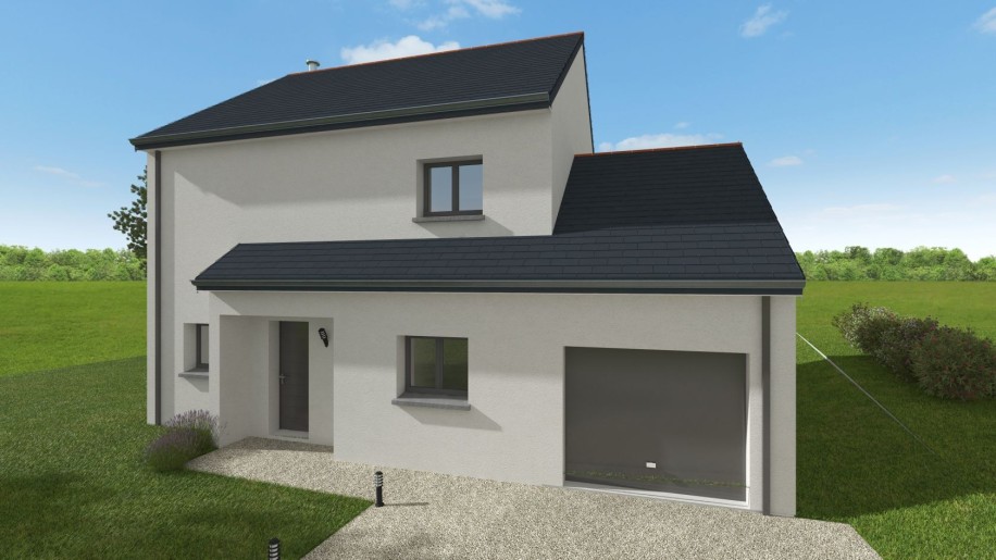 Terrain + Maison neuve de 111 m² à Séné