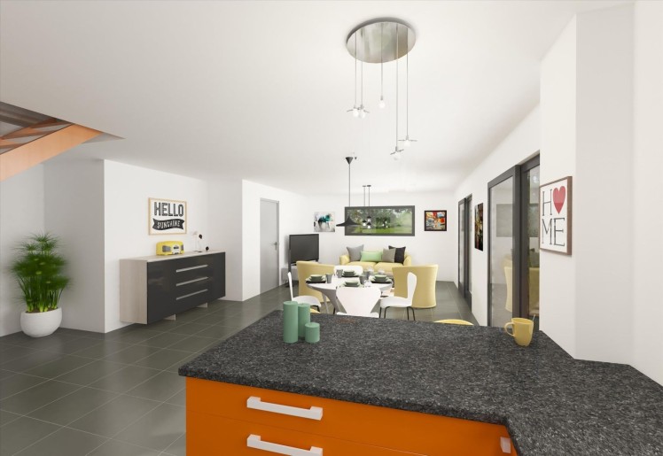 Terrain + Maison neuve de 131 m² à Baud