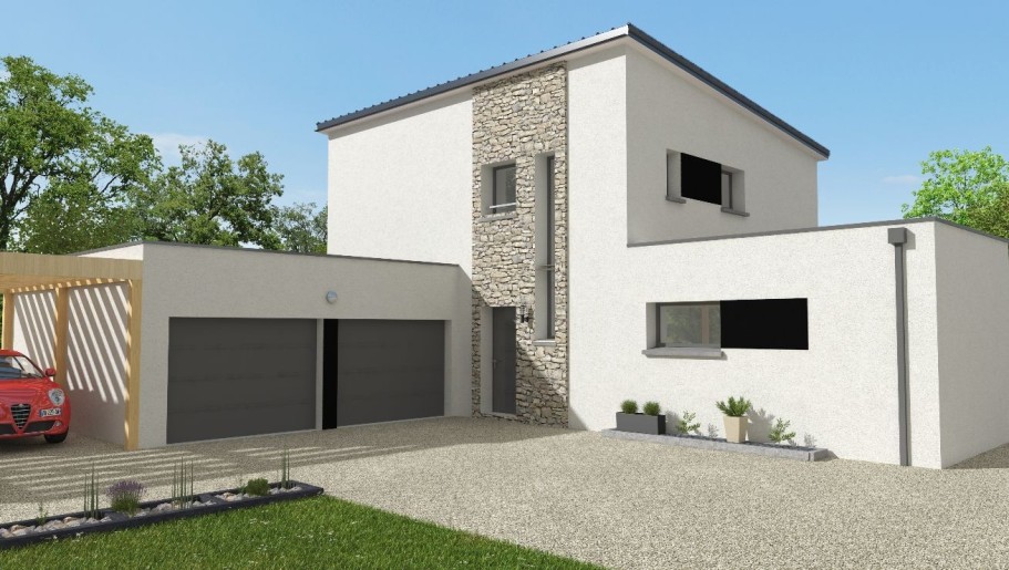 Terrain + Maison neuve de 140 m² à Plescop