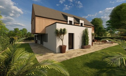 Terrain + Maison neuve de 162 m² à Plescop