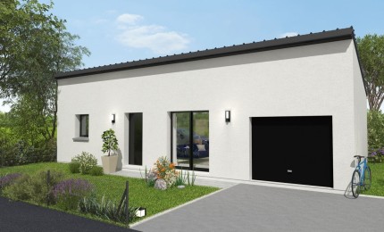 Terrain + Maison neuve de 75 m² à Marzan