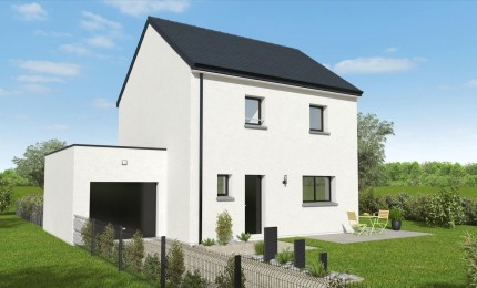 Terrain + Maison neuve de 95 m² à Plougoumelen