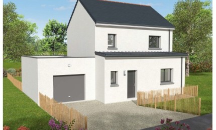 Terrain + Maison neuve de 120 m² à Plougoumelen