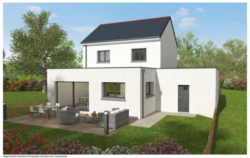 Terrain + Maison neuve de 120 m² à Plougoumelen