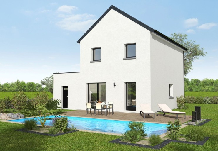 Terrain + Maison neuve de 85 m² à Locmariaquer