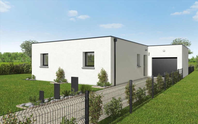 Terrain + Maison neuve de 95 m² à Locqueltas