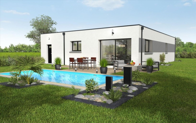 Terrain + Maison neuve de 95 m² à Locqueltas