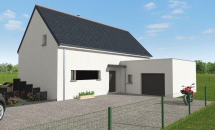 Terrain + Maison neuve de 135 m² à Pluneret
