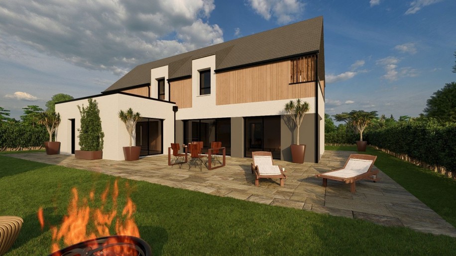 Terrain + Maison neuve de 162 m² à Belz