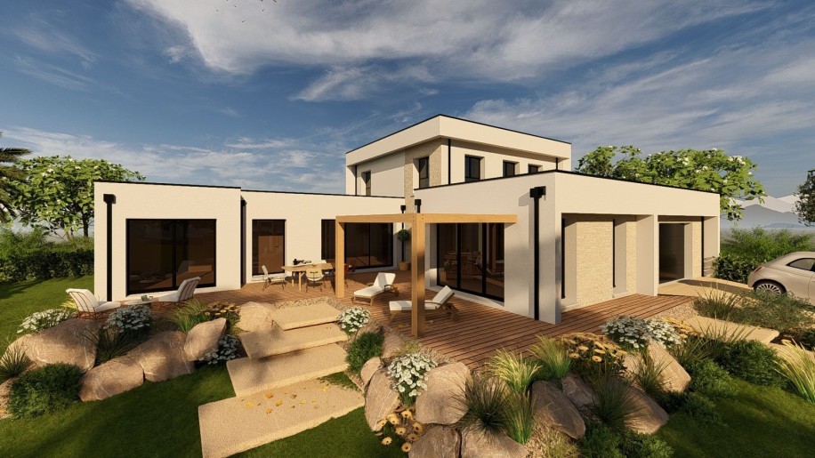 Terrain + Maison neuve de 155&nbsp;m² à Locoal-Mendon