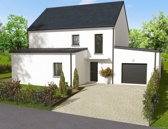 Terrain + Maison neuve de 108&nbsp;m² à Vannes