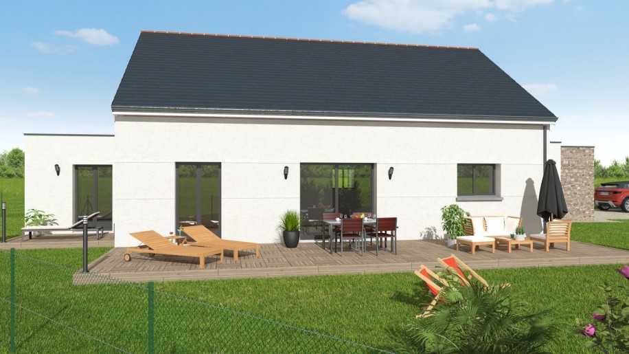 Terrain + Maison neuve de 115&nbsp;m² à Vannes