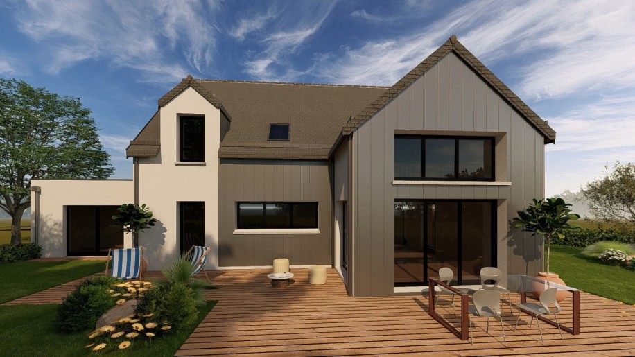 Terrain + Maison neuve de 152&nbsp;m² à Ploërmel