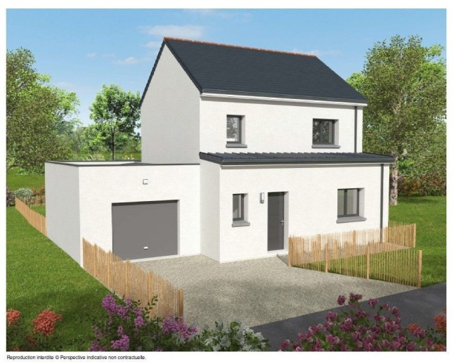 Terrain + Maison neuve de 120&nbsp;m² à Plougoumelen