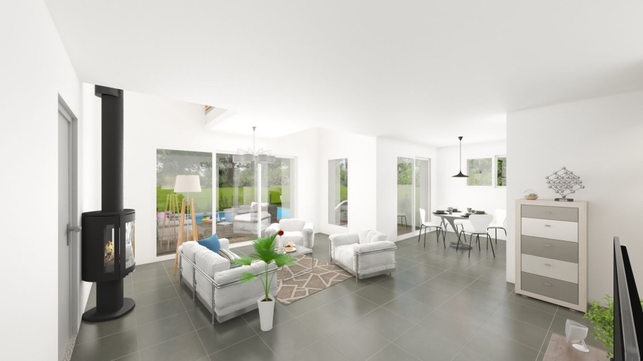 Terrain + Maison neuve de 140&nbsp;m² à Plescop