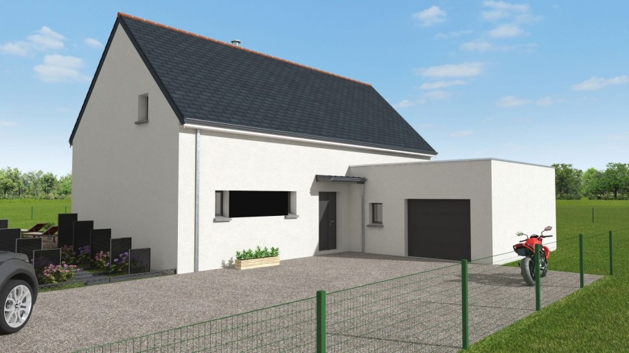 Terrain + Maison neuve de 135&nbsp;m² à Baud