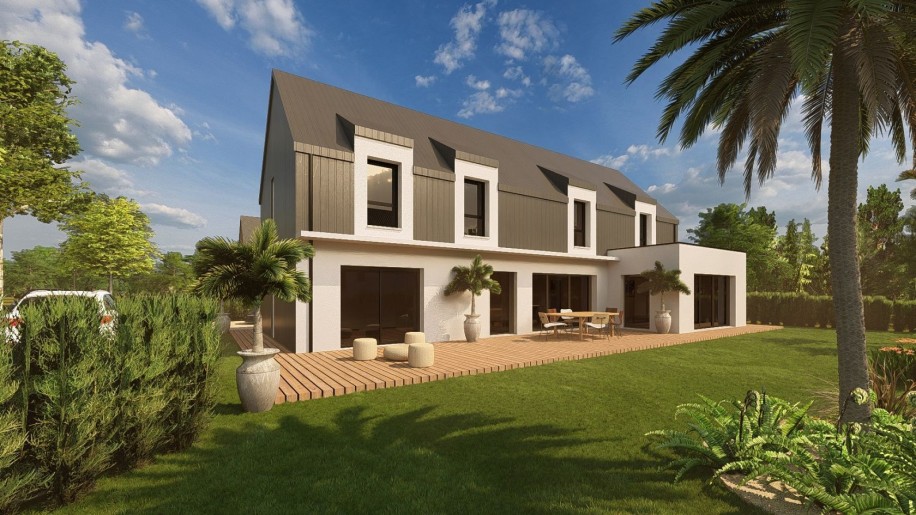 Terrain + Maison neuve de 200&nbsp;m² à Belz