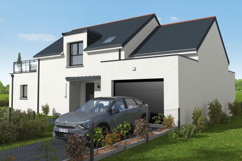 Terrain + Maison neuve de 121&nbsp;m² à Saint-Nolff