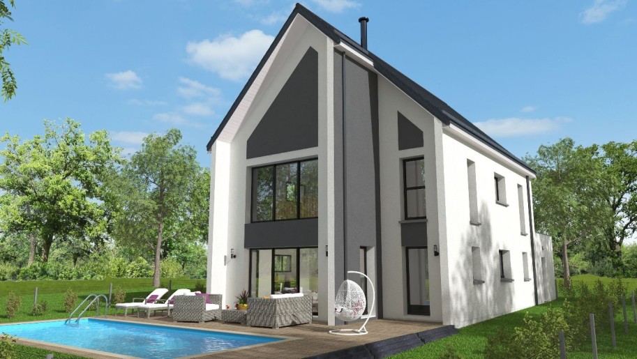 Terrain + Maison neuve de 140&nbsp;m² à Ploemel